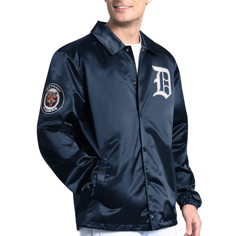 Detroit Tigers Point Man Coaches Navy Jacket
