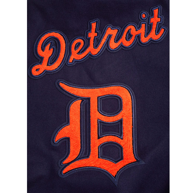 Retro Detroit Tigers Classic Rib Varsity Jacket - Image 10