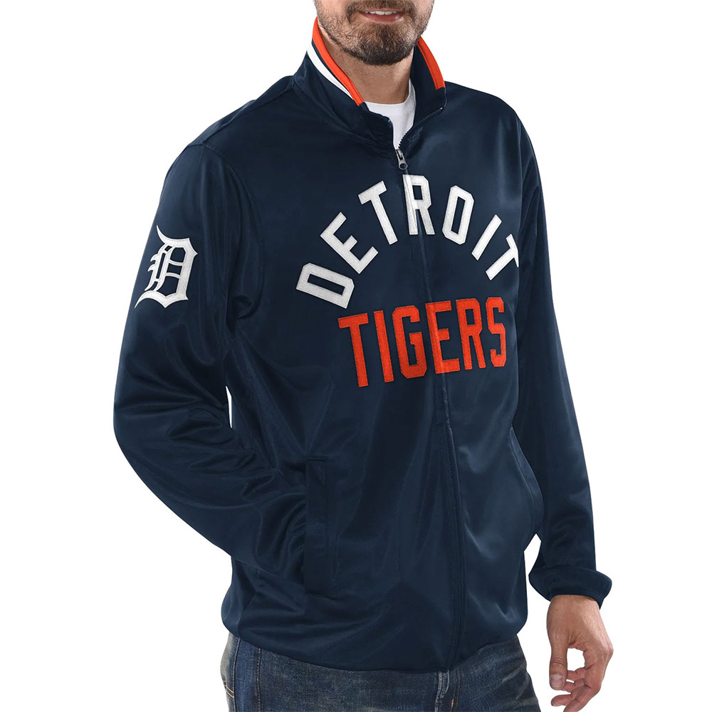 Detroit Tigers Blue Track Jacket
