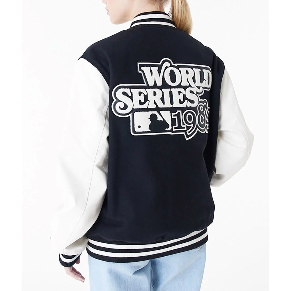 Detroit Tigers World Series 1984 Black Varsity Jacket - Image 4