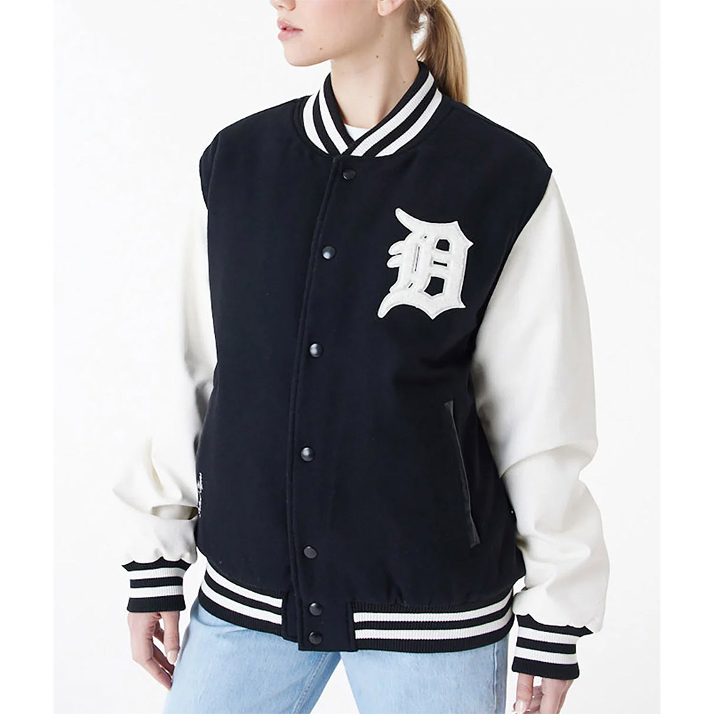 Detroit Tigers World Series 1984 Black Varsity Jacket - Image 3