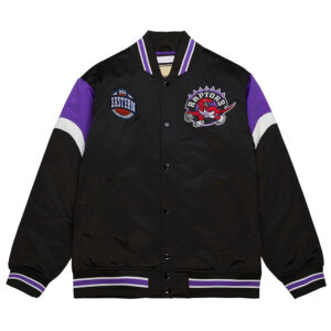 Toronto Raptors Eastern Heavyweight Black Satin Jacket