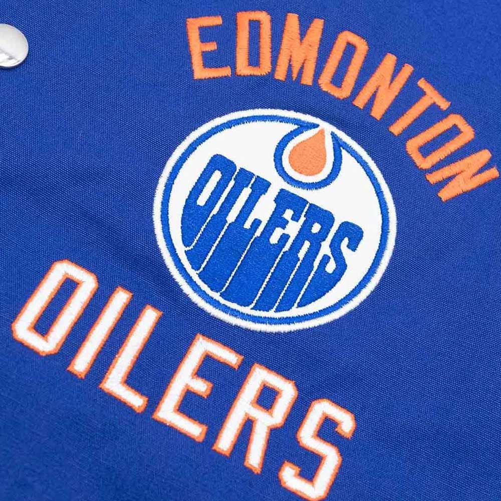Edmonton Oilers Tailback Blue Varsity Jacket - Image 3