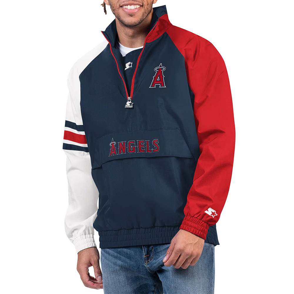 LA Angels Elite Half Zip Pullover Jacket