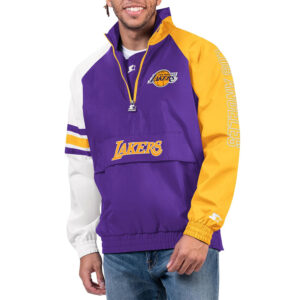 LA Lakers Elite Half Zip Pullover Jacket