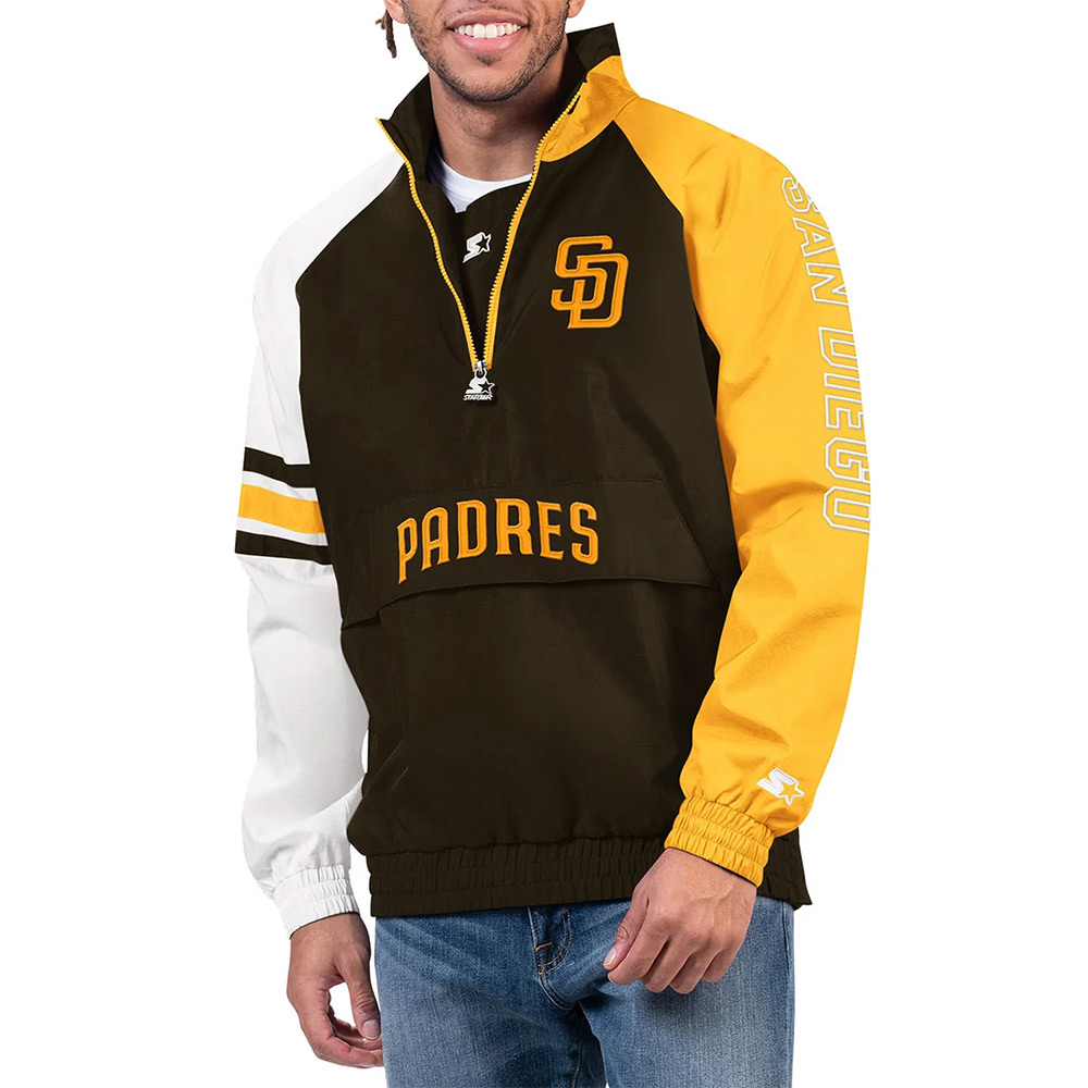 San Diego Padres Elite Half Zip Pullover Jacket