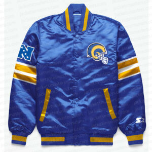 LA Rams Exclusive Blue Satin Jacket