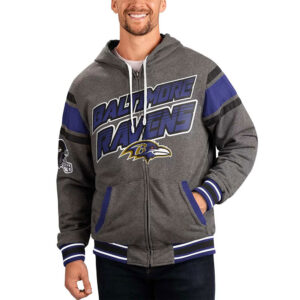 Gray Baltimore Ravens Extreme Hoodie