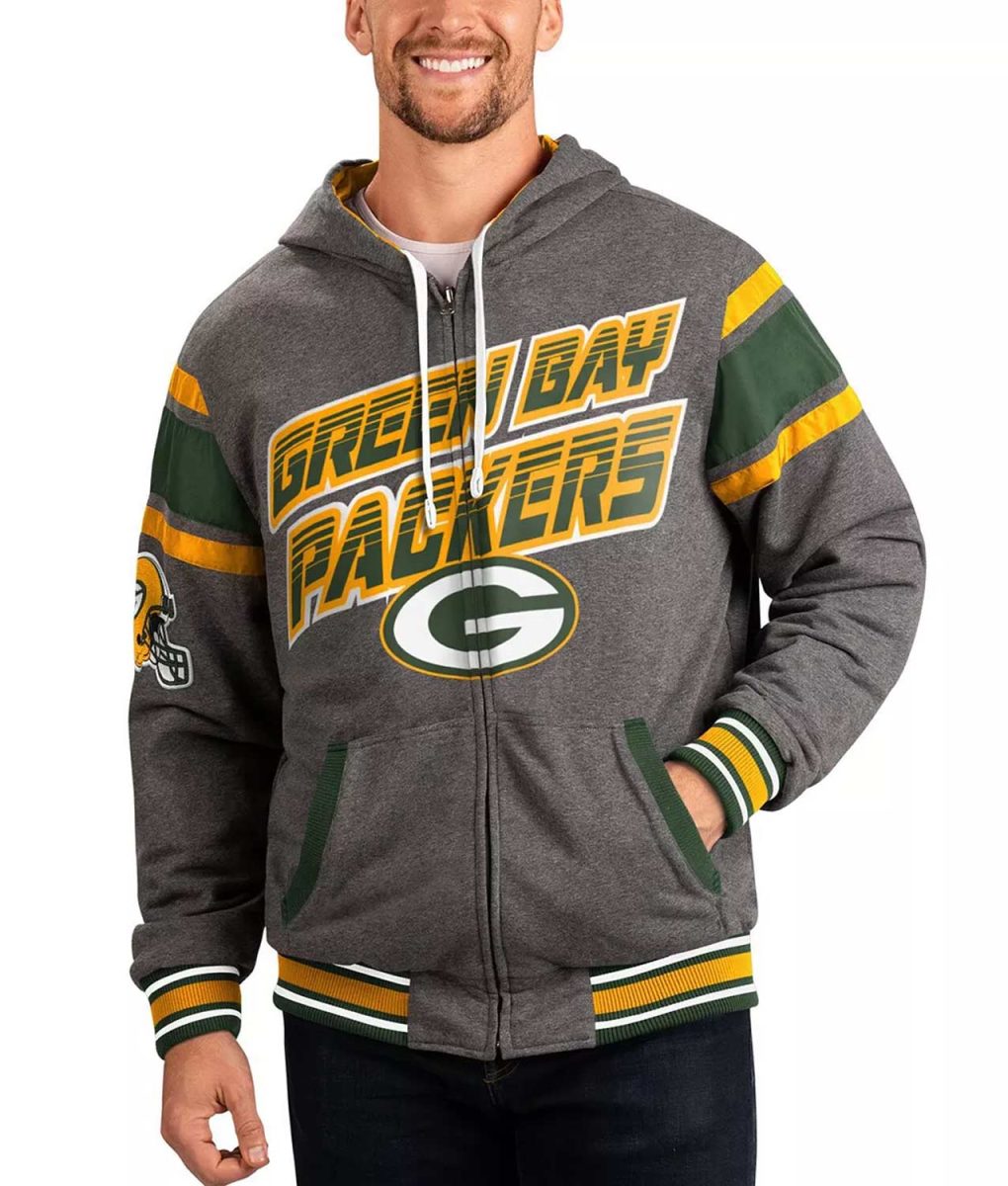 Gray Green Bay Packers Extreme Hoodie