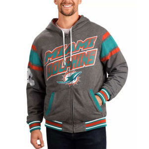 Gray Miami Dolphins Extreme Hoodie