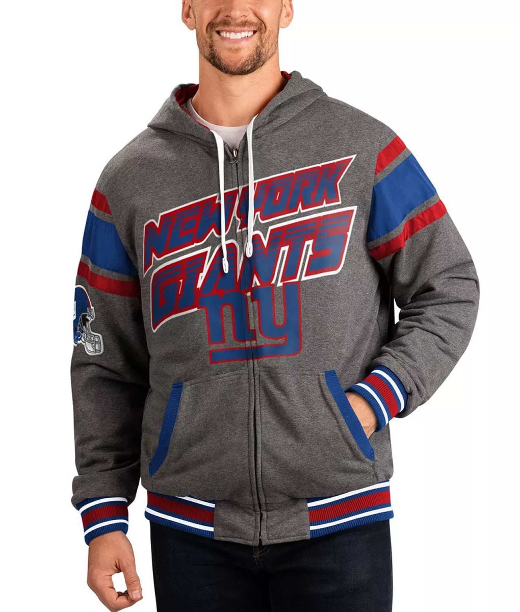Gray New York Giants Extreme Hoodie