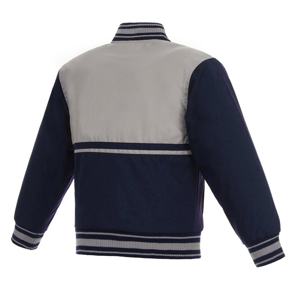 Florida Panthers Youth Poly-Twill Navy and Gray Jacket - Image 2