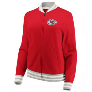 Kansas City Chiefs Full-Zip Varsity Red Wool Jacket