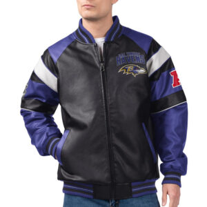 Baltimore Ravens G-III Faux Varsity Leather Jacket