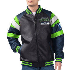 Seattle Seahawks G-III Faux Varsity Leather Jacket