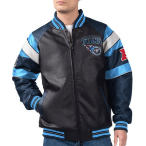 Tennessee Titans G-III Faux Varsity Leather Jacket