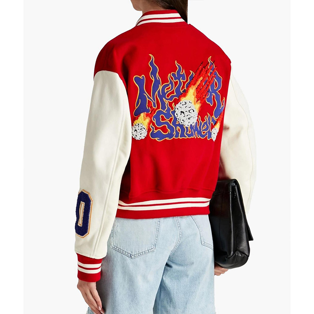 Gigi Hadid Meteor Shower Varsity Jacket - Image 4