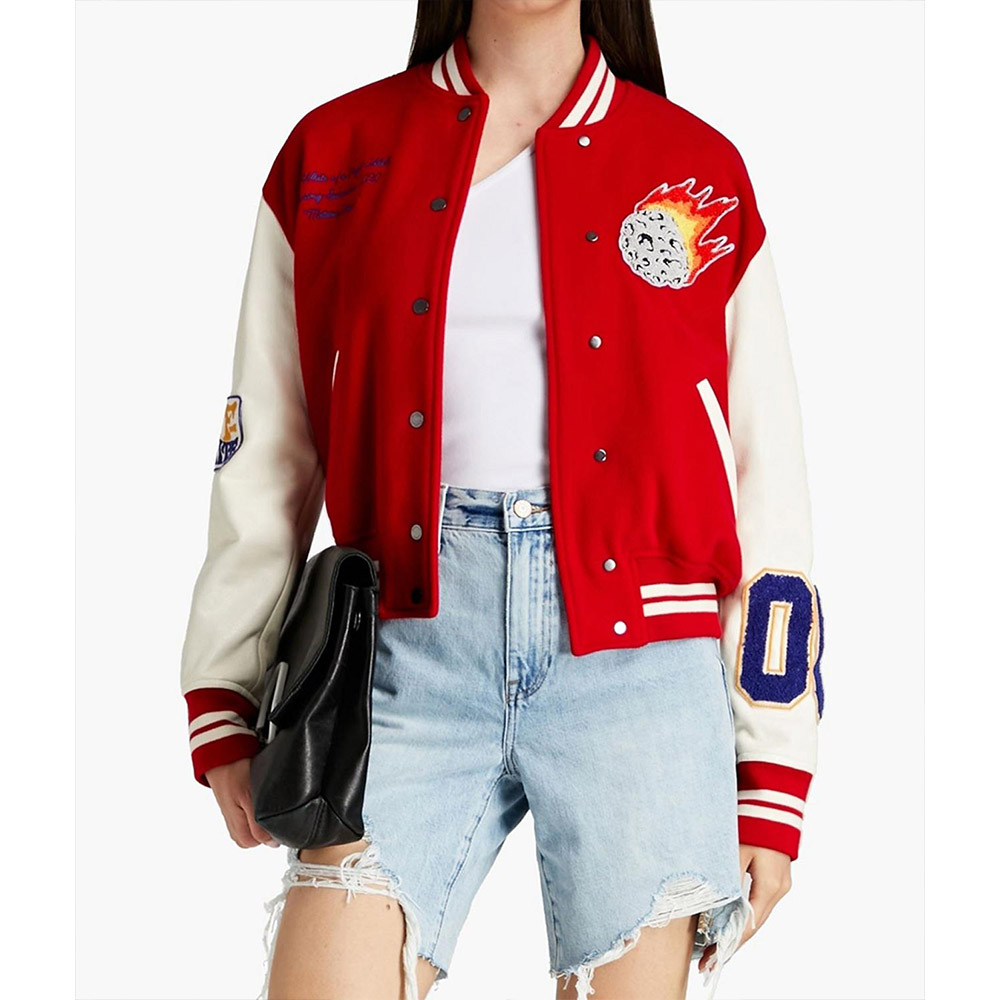 Gigi Hadid Meteor Shower Varsity Jacket - Image 3