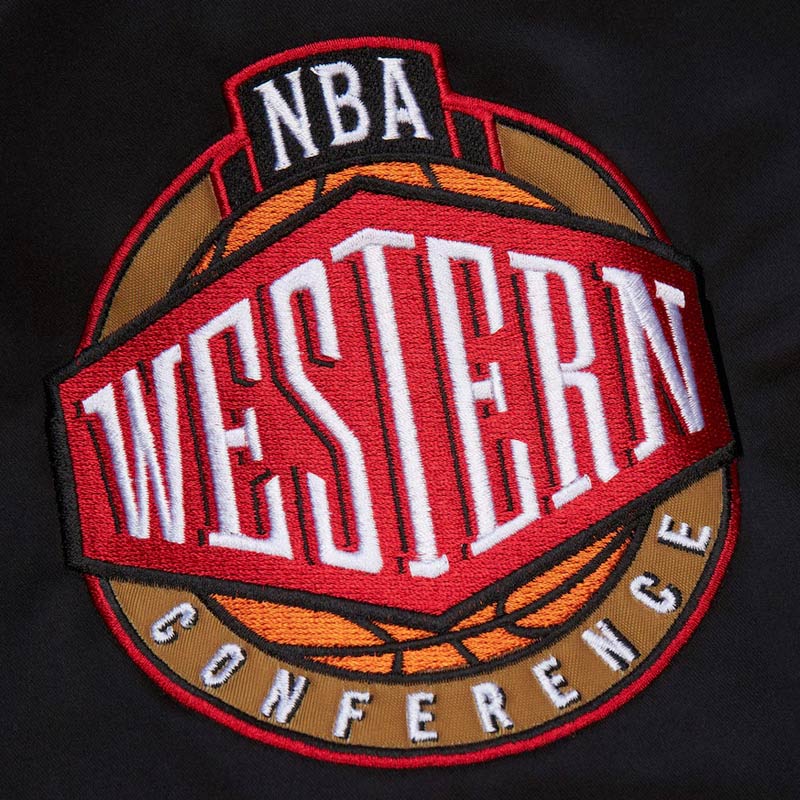 Golden State Warriors Black Out Satin Jacket - Image 3