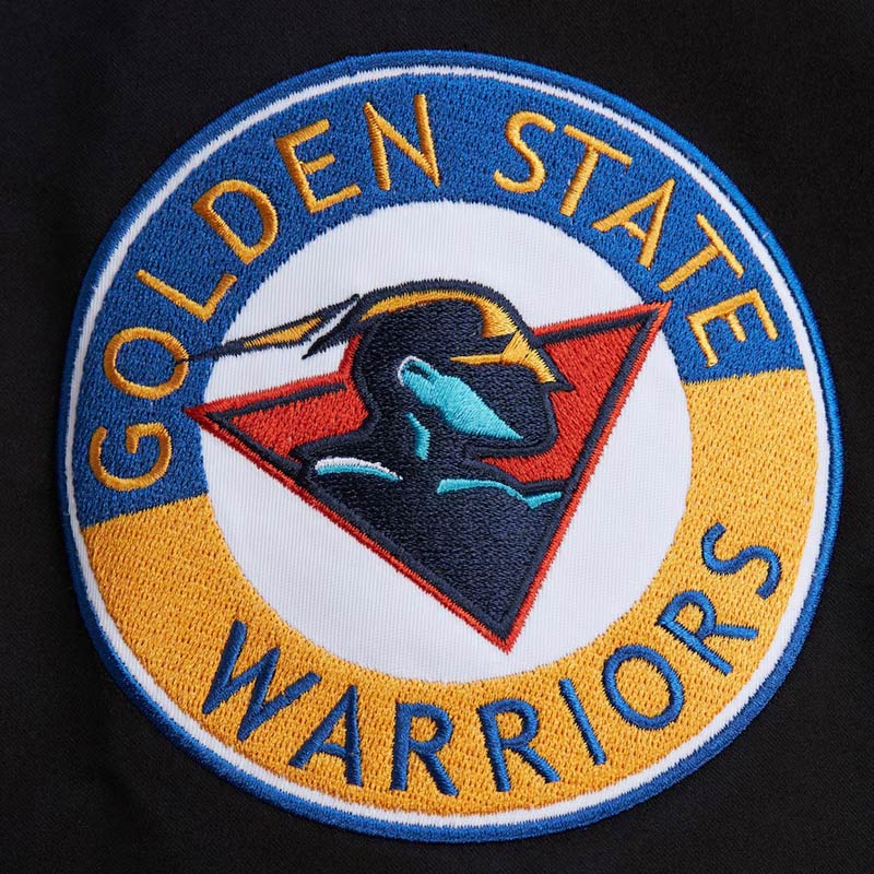 Golden State Warriors Black Out Satin Jacket - Image 4