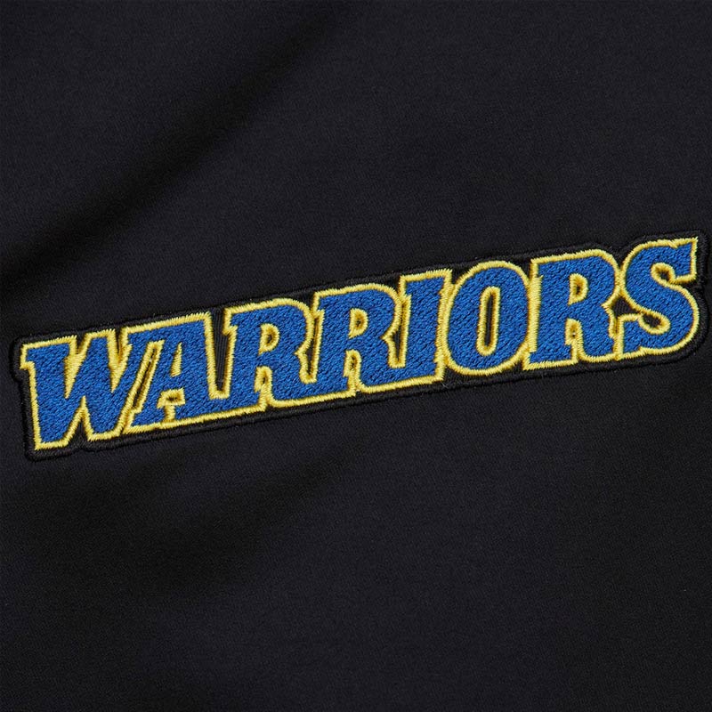 Golden State Warriors Black Out Satin Jacket - Image 6
