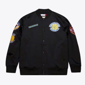 Golden State Warriors Black Out Satin Jacket