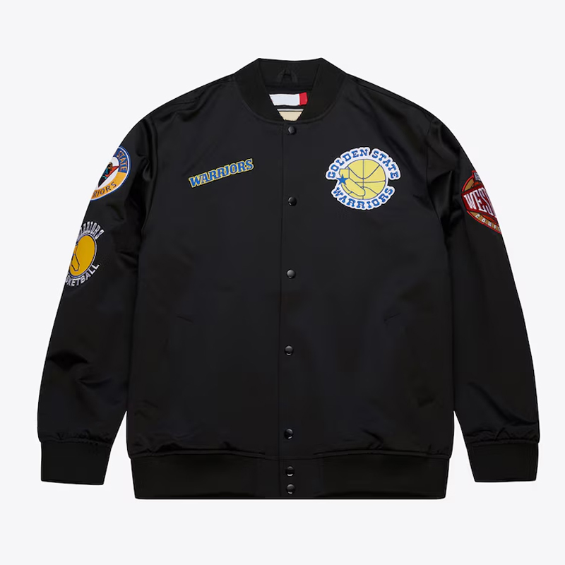 Golden State Warriors Black Out Satin Jacket