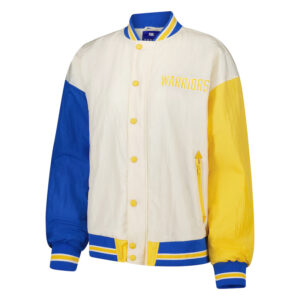 Golden State Warriors Color Block Bomber Full-Snap Jacket