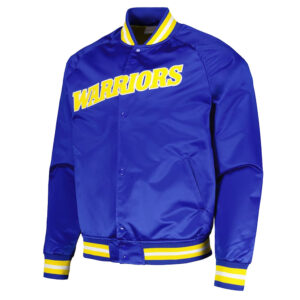 Golden State Warriors Throwback Wordmark Royal Jacket