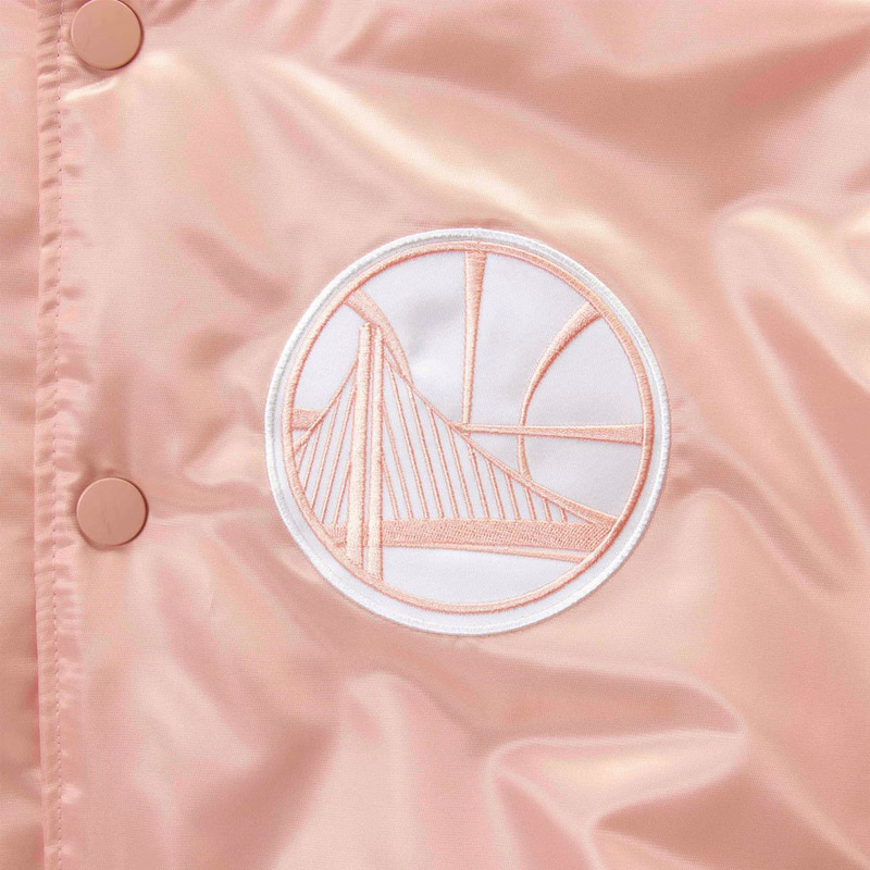 Golden State Warriors Pink Satin Jacket - Image 5