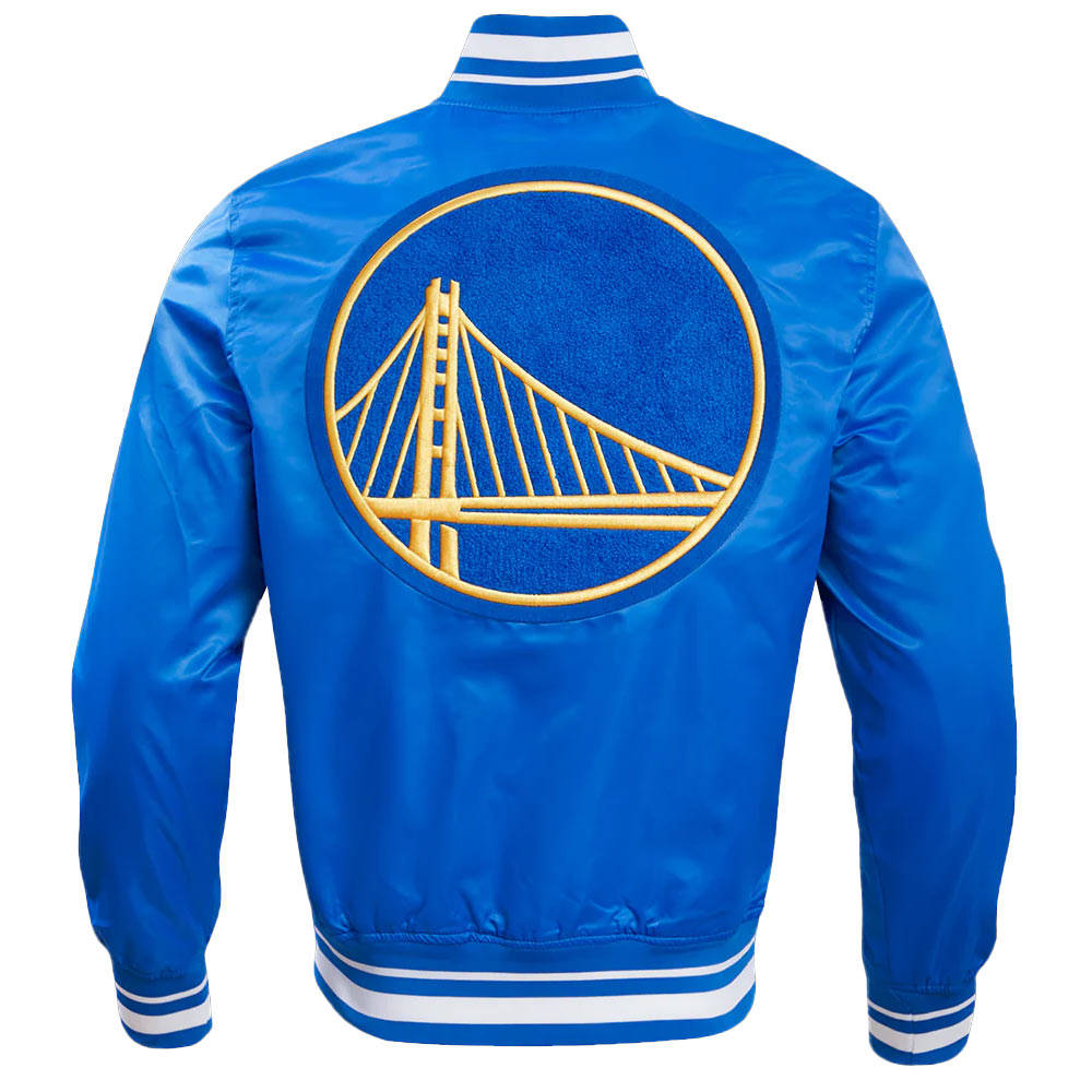 Golden State Warriors Retro Classic Rib Jacket - Image 4