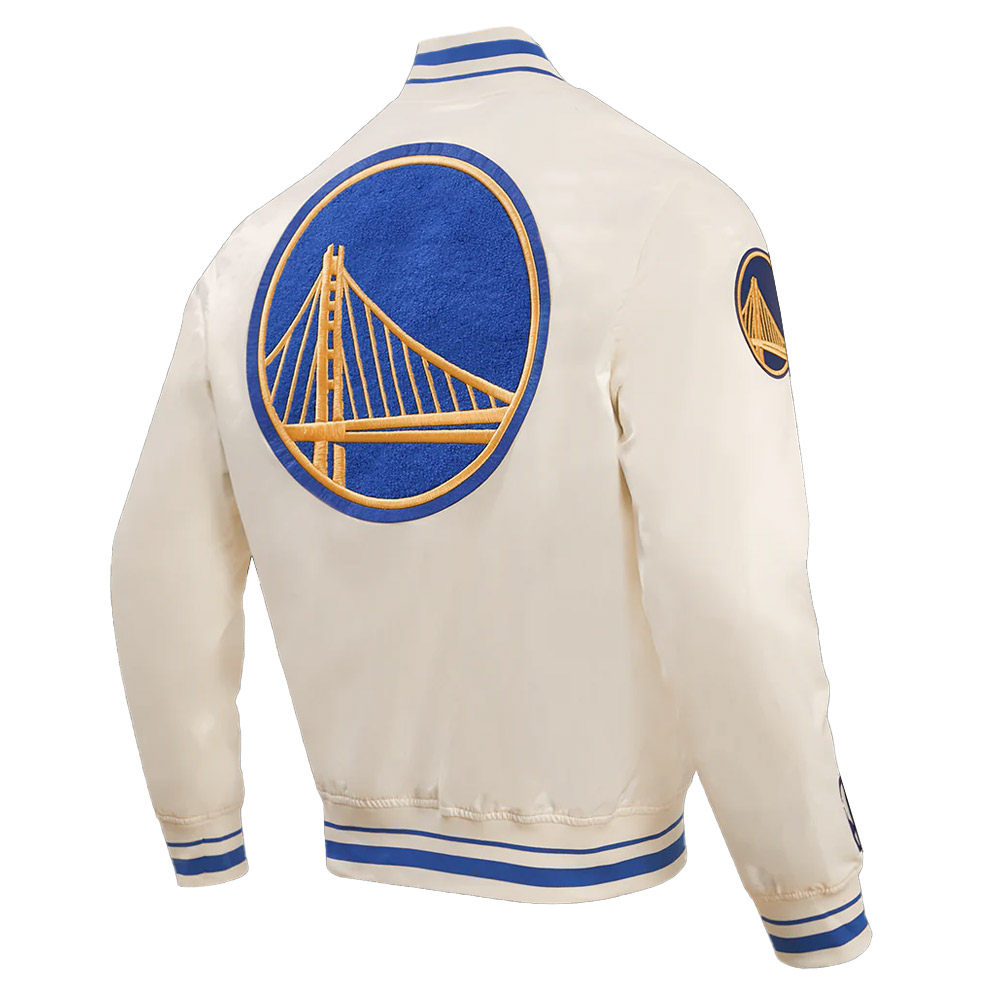 Golden State Warriors Retro Classic Rib Jacket - Image 6