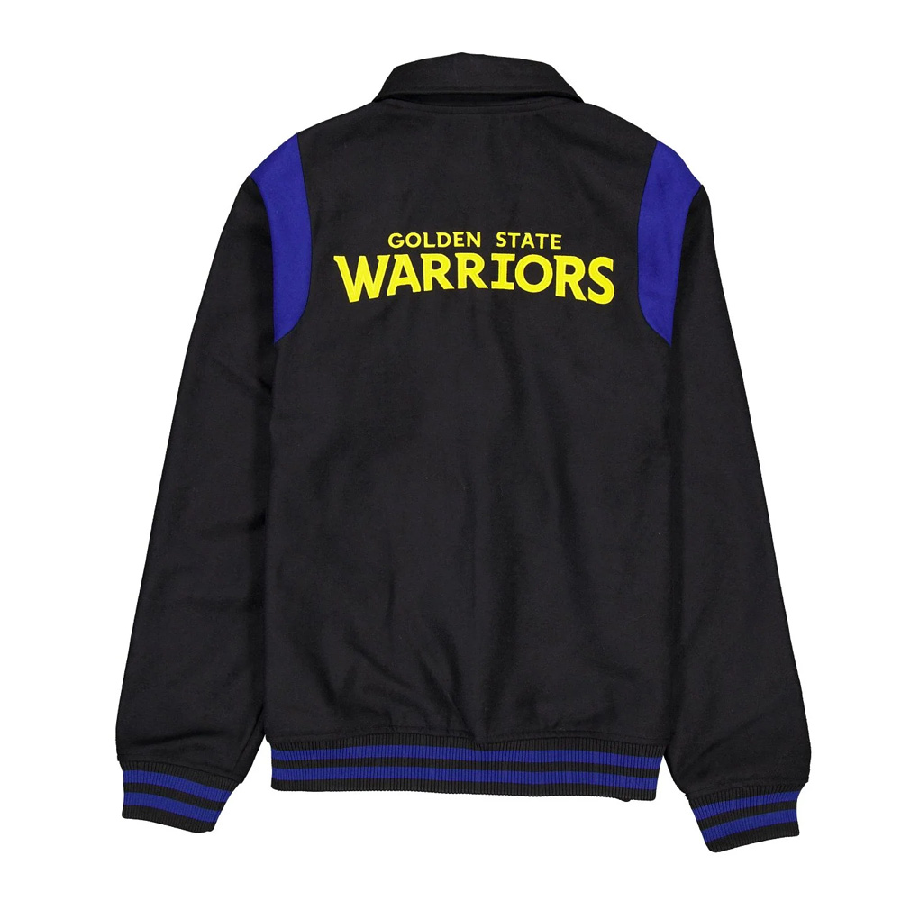 Golden State Warriors Sport Night Teddy Varsity Jacket - Image 2