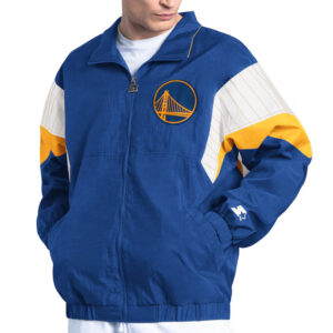 Golden State Warriors Yard Line Royal Full-Zip Jacket