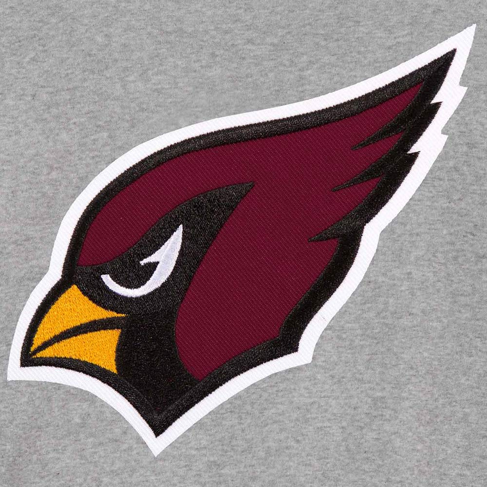 Gray/Black Arizona Cardinals Varsity Wool Jacket - Image 3
