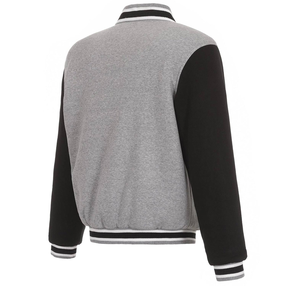 Gray/Black Arizona Cardinals Varsity Wool Jacket - Image 2