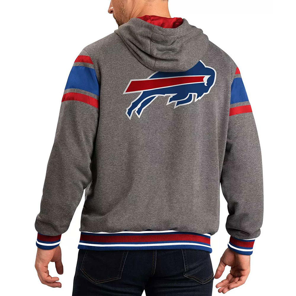 Gray Buffalo Bills Extreme Hoodie - Image 2