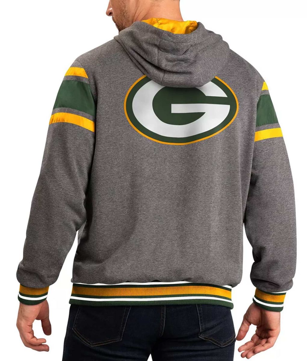 Gray Green Bay Packers Extreme Hoodie - Image 2