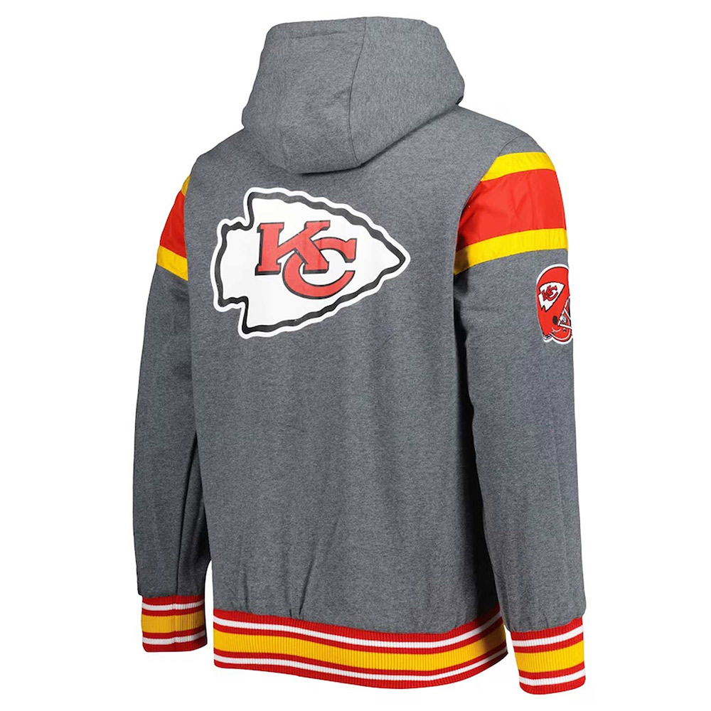 Gray Kansas City Chiefs Extreme Hoodie - Image 2