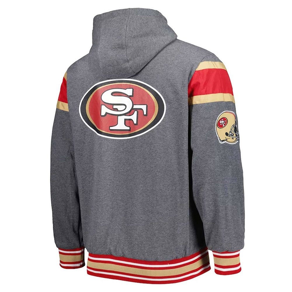 Gray San Francisco 49ers Extreme Hoodie - Image 2