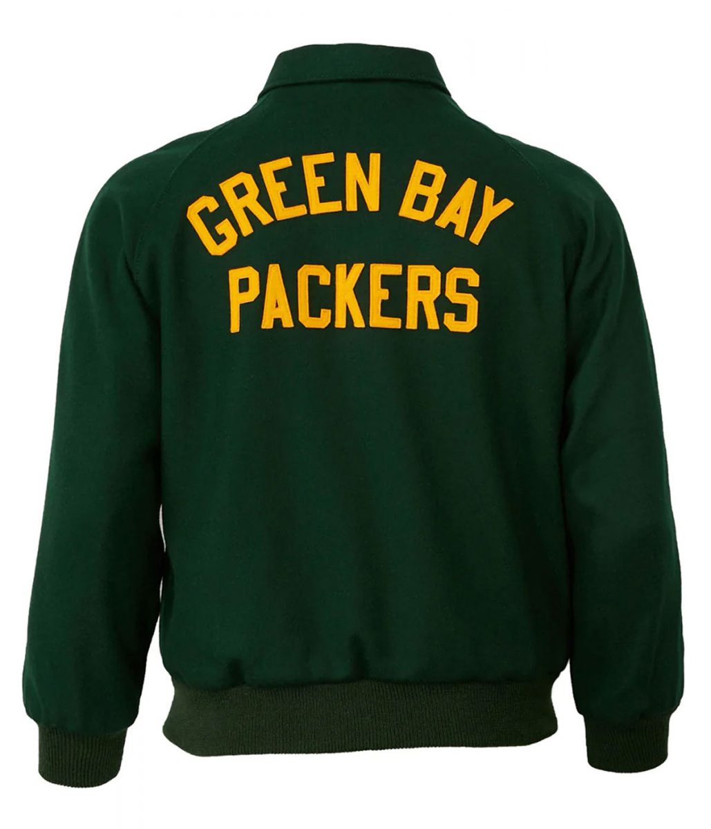 Varsity 1952 Green Bay Packers Green Wool Jacket - Image 2