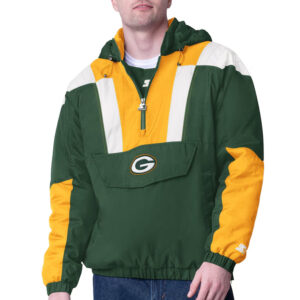 Green Bay Packers Charger Half-Zip Pullover Jacket