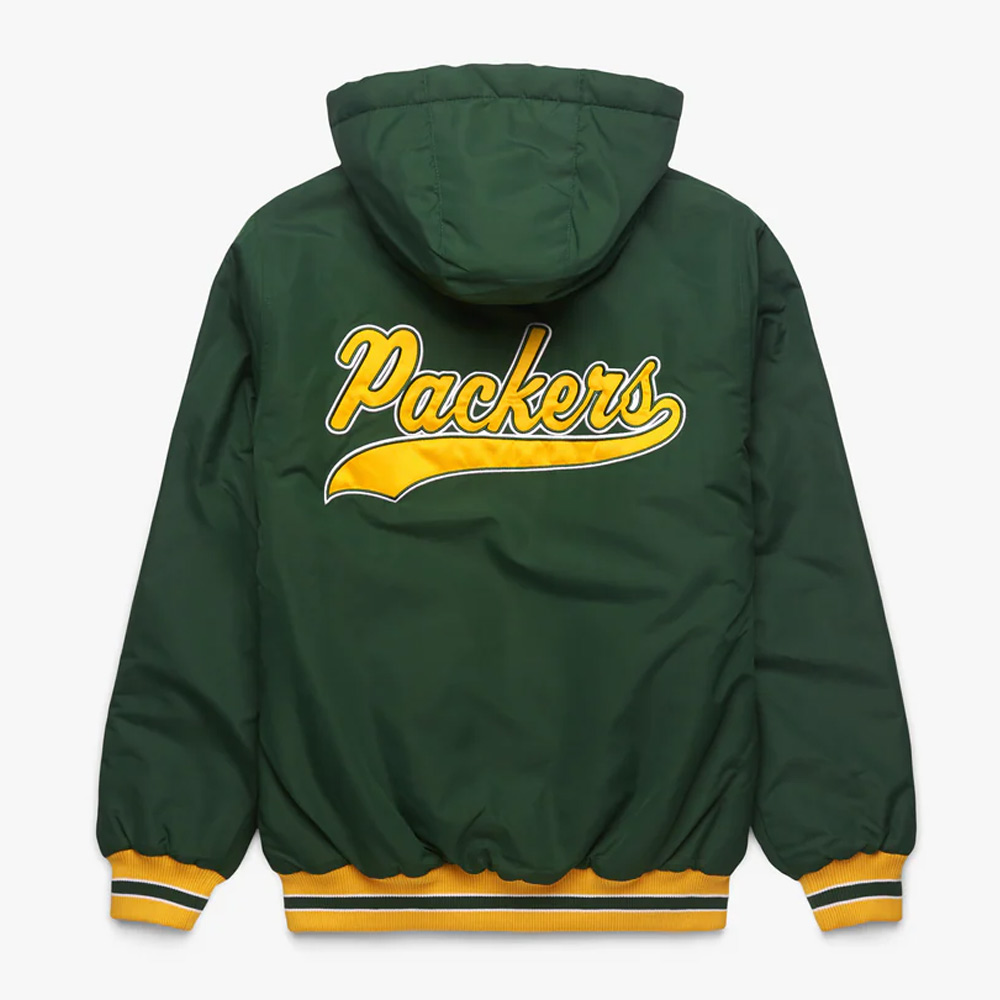 Green Bay Packers Green Hooded Jacket - Image 2