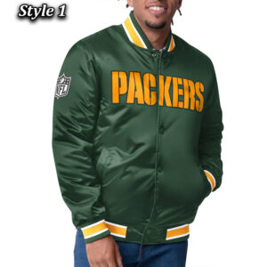 Green Bay Packers Closer Green/Gold Satin Jacket