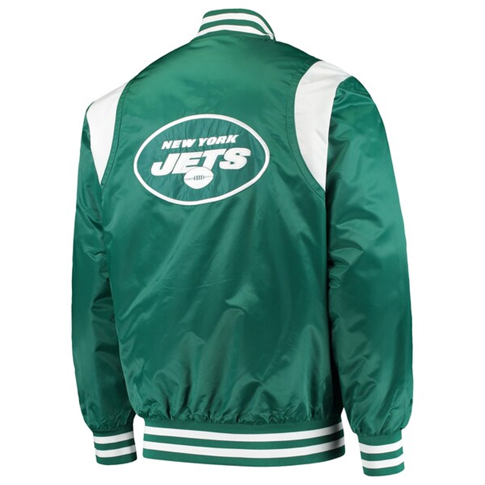 NY Jets Prime Time Green Satin Jacket - Image 2
