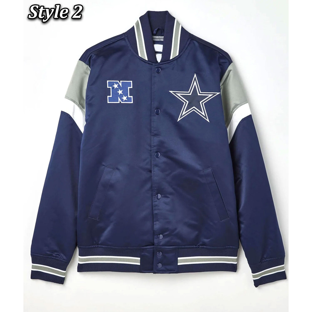 Dallas Cowboys Heavyweight Satin Jacket - Image 2