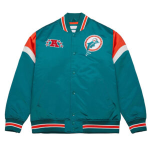 Miami Dolphins Heavyweight Satin Jacket