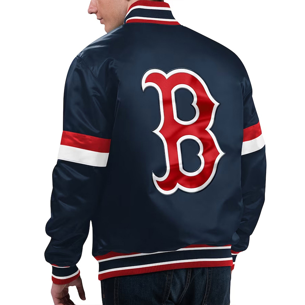 Home Game Boston Red Sox Navy Jacket - Image 2