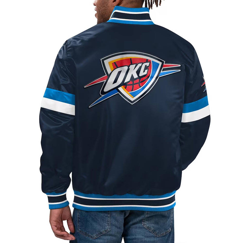 Home Game Oklahoma City Thunder Navy Jacket - Image 2