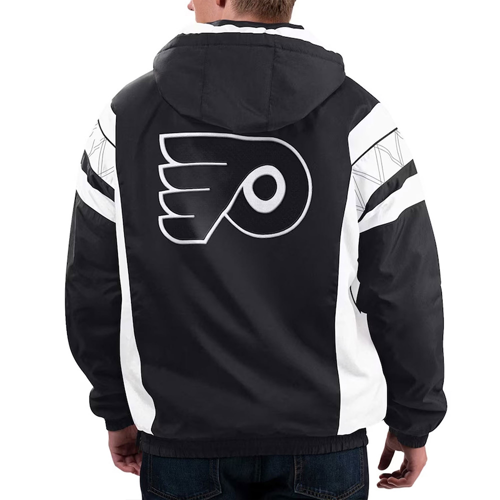 Home Team Philadelphia Flyers Half-Zip Hoodie Jacket - Image 2